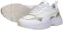 PUMA Cassia Metallic Shine Dames Sneakers White- Gold- Silver-Vapor Gray - Thumbnail 10