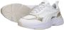 PUMA Cassia Metallic Shine Dames Sneakers White- Gold- Silver-Vapor Gray - Thumbnail 13