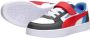 Puma Caven 2.0 Block sneakers wit rood blauw Jongens Meisjes Imitatieleer 35 - Thumbnail 10