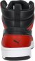 PUMA Rebound v6 Unisex Sneakers White- Black-For All Time Red - Thumbnail 13