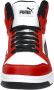 PUMA Rebound v6 Unisex Sneakers White- Black-For All Time Red - Thumbnail 14
