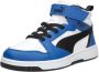 Puma Rebound V6 Mid sneakers wit zwart blauw Jongens Meisjes Imitatieleer 28 - Thumbnail 7