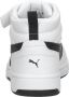 Puma Rebound V6 Mid sneakers wit zwart Imitatieleer Meerkleurig 35 - Thumbnail 10