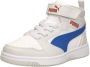 PUMA Rebound V6 Mid AC+ PS Unisex Sneakers White-Vivid Blue-Feather Gray - Thumbnail 9