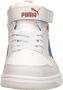 PUMA Rebound V6 Mid AC+ PS Unisex Sneakers White-Vivid Blue-Feather Gray - Thumbnail 11