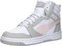 Puma Rebound V6 Mid sneakers wit grijs roze Imitatieleer 35.5 - Thumbnail 8