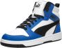 Puma Rebound V6 Mid sneakers wit zwart kobaltblauw Imitatieleer 35.5 - Thumbnail 10