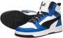 Puma Rebound V6 Mid sneakers wit zwart kobaltblauw Imitatieleer 35.5 - Thumbnail 13