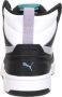PUMA Rebound V6 Mid Space Belle Jr Meisjes Sneakers Black-Lilac Crush- White - Thumbnail 10