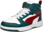 Puma Rebound v6 Mid sneakers groen ecru rood Imitatieleer 35 - Thumbnail 4