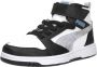 PUMA Rebound V6 Mid Space Belle AC+ PS Meisjes Sneakers Black-Lilac Crush- White - Thumbnail 9