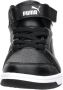 Puma Rebound V6 Mid sneaker zwart wit Jongens Meisjes Imitatieleer 36 Sneakers - Thumbnail 11