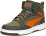 PUMA Rebound V6 Mid WTR Jr Unisex Sneakers Dark Olive-Maple Syrup- Olive - Thumbnail 5