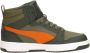 PUMA Rebound V6 Mid WTR Jr Unisex Sneakers Dark Olive-Maple Syrup- Olive - Thumbnail 7