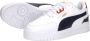 PUMA Shuffle Downtown Jr. kids sneaker Wit blauw - Thumbnail 8