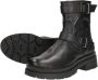 Red Rag Zwarte Leren Gesp Boots Black Dames - Thumbnail 8