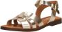 Red Rag Sandalen Plat Sandalen Plat Goudkleur - Thumbnail 9