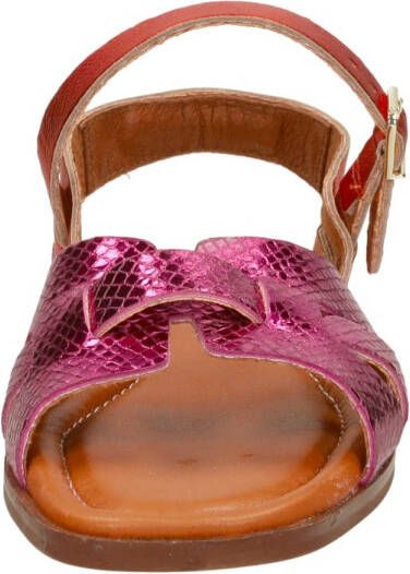 Red Rag Sandalen Plat Fuchsia