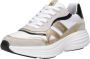 Red Rag chunky leren sneakers beige wit - Thumbnail 8