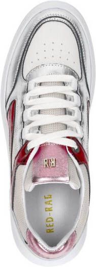 Red Rag Sneakers Laag Fuchsia