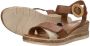 Remonte Bruine Leren Sandaal met Gespsluiting Brown Dames - Thumbnail 8