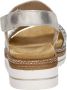Remonte Sleehaksandaaltjes ELLE-Collection zomerschoen sandaal sleehak met vlechtbandage in metallic-look - Thumbnail 5