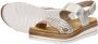 Remonte Sleehaksandaaltjes ELLE-Collection zomerschoen sandaal sleehak met vlechtbandage in metallic-look - Thumbnail 7