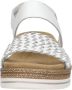 Remonte Sleehaksandaaltjes ELLE-Collection zomerschoen sandaal sleehak met vlechtbandage in metallic-look - Thumbnail 7