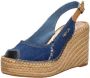Replay Jess Sling Sandalen Touwzool licht blauw - Thumbnail 4