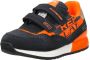 Replay Shoot Kid 6 Sneakers Leren Sneaker Jongens Blauw - Thumbnail 5