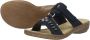 Rieker Blauwe Beaded Slipper met Klittenbandsluiting Blue - Thumbnail 12