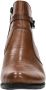 Rieker Stijlvolle cognac enkellaars met zwarte riem Bruin Dames - Thumbnail 12
