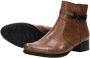 Rieker Stijlvolle cognac enkellaars met zwarte riem Bruin Dames - Thumbnail 13