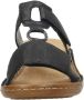 Rieker Zwarte Dames Slip-On Sandalen Black Dames - Thumbnail 8