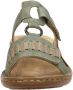 Rieker Dames Slipper 60881-52 Groen - Thumbnail 6