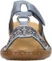 Rieker -Dames blauw licht slippers & muiltjes - Thumbnail 6