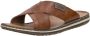 Rieker Bend Morelia Slippers bruin Imitatieleer - Thumbnail 7