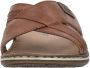Rieker Bend Morelia Slippers bruin Imitatieleer - Thumbnail 10