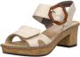 Rieker Sandalen Hak Sandalen Hak Beige - Thumbnail 3
