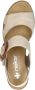 Rieker Sandalen Hak Sandalen Hak Beige - Thumbnail 7