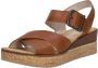 Rieker Sandalen Hak Sandalen Hak Cognac - Thumbnail 4
