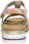 Rieker Gouden Metallic Sandaal met Print Multicolor Dames - Thumbnail 8