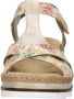 Rieker Gouden Metallic Sandaal met Print Multicolor Dames - Thumbnail 9