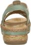 Rieker Mintgroene Sandaal met Kralen en Plateauzool Multicolor Dames - Thumbnail 12