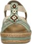 Rieker Mintgroene Sandaal met Kralen en Plateauzool Multicolor Dames - Thumbnail 13