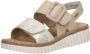 Rieker Sandalen zomerschoen sandaal sleehak met twee klittenbandsluitingen - Thumbnail 11