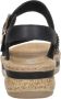 Rieker Sandalen zwart Synthetisch Dames - Thumbnail 10