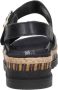 Rieker Comfortabele Leren Sandalen met Verhoogde Zool Black Dames - Thumbnail 14