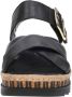 Rieker Comfortabele Leren Sandalen met Verhoogde Zool Black Dames - Thumbnail 15