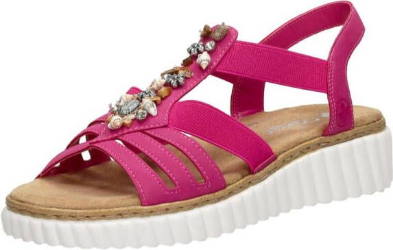 Rieker Sandalen Plat Fuchsia